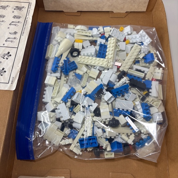 1981 Entex Loc Blocs Space Station Set No.1079 Instructions,Stickers, 408 Pieces - Picture 9 of 9